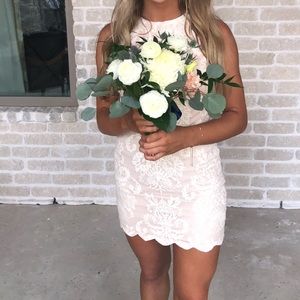 Xenia white homecoming dress